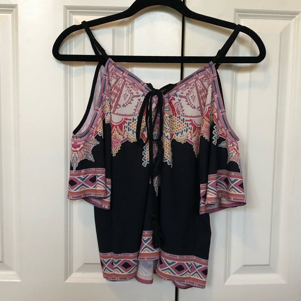 Flying Tomato Cold Shoulder Top